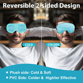 BeeVines reversible sides showing plush fabric and smooth gel, choose comfort
