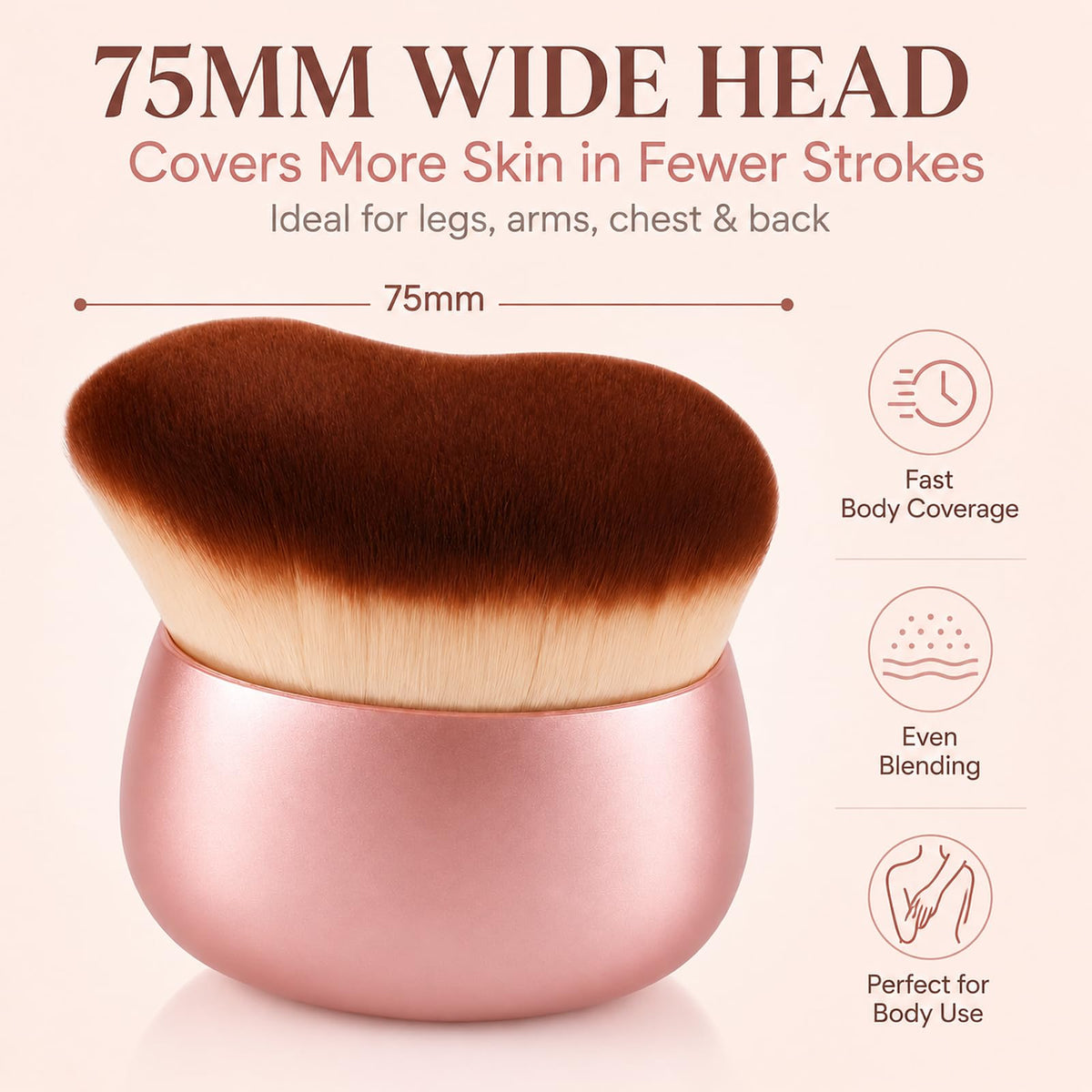 BeeYoYe close-up of ultra-soft dense bristles for seamless blending