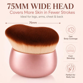 BeeYoYe close-up of ultra-soft dense bristles for seamless blending