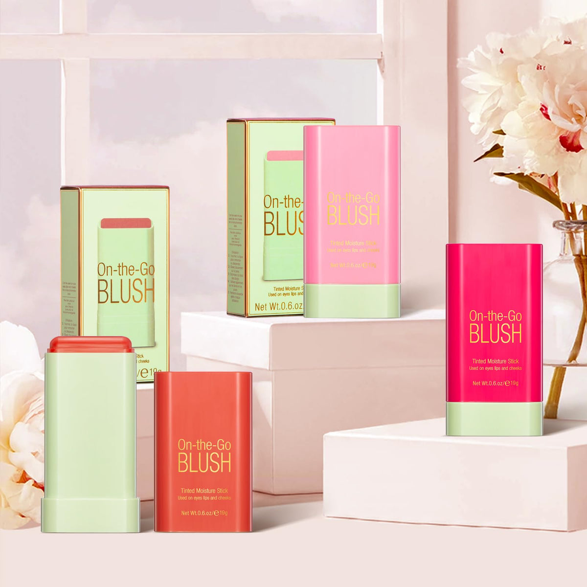 BEFIVECOK blush stick label closeup highlighting ingredient transparency and safety