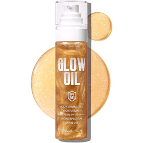 BEFIVECOK bottle front packaging showing SPF 50 and golden amber glow benefit