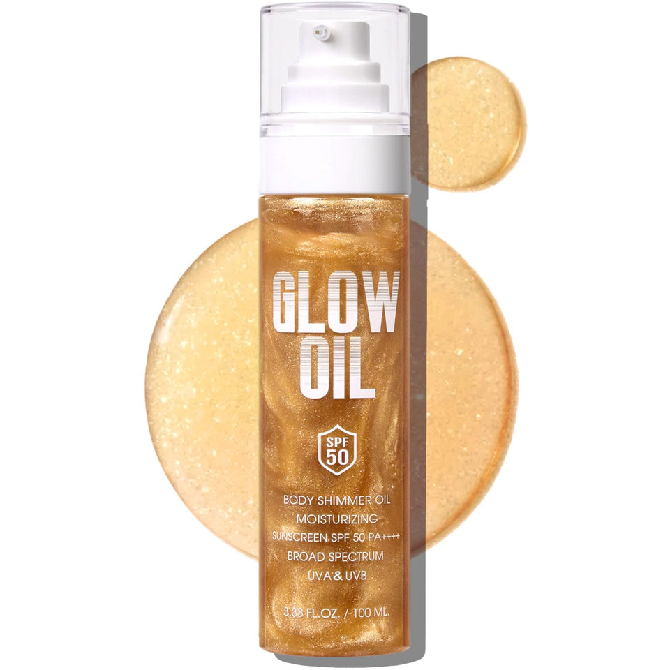 BEFIVECOK bottle front packaging showing SPF 50 and golden amber glow benefit