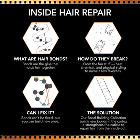 bumble and bumble before and after damaged hair comparison showing reduced breakage