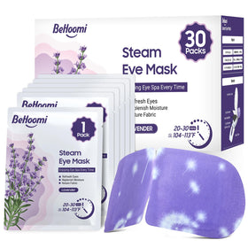 BeHoomi front packaging lavender 30-pack showing compact gift-ready box and convenience