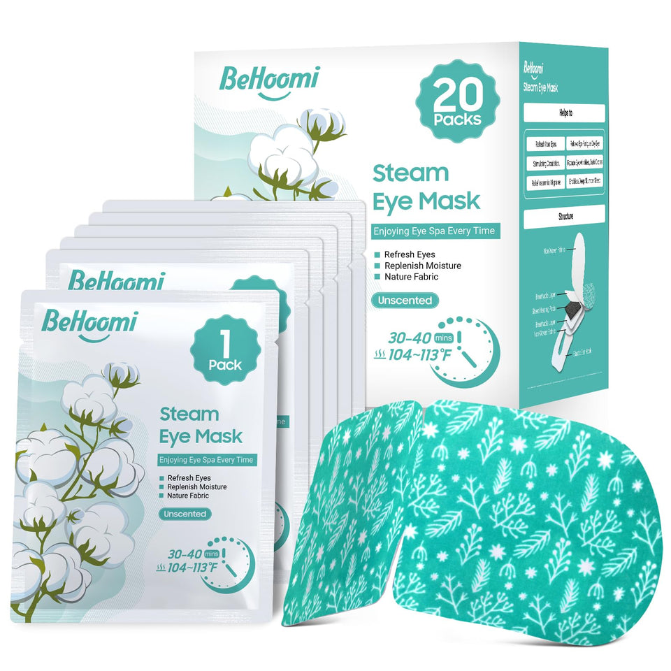BeHoomi front packaging showing 20-pack convenience and ready-to-use benefit