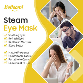 BeHoomi mask worn on model in bed demonstrating comfortable fit and relaxation