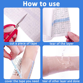Beieverluck backing with grid lines, easy cutting for custom sizes