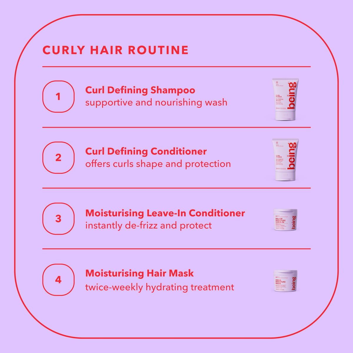 BEING INC cocoa butter and oat extract ingredients conveying natural nourishment