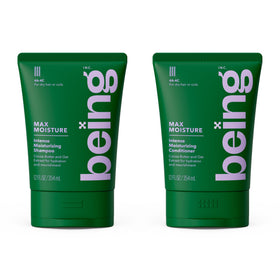 BEING INC max moisture front packaging showing set and benefits