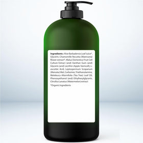 Being Naturals pouring gel texture close-up demonstrating smooth absorption