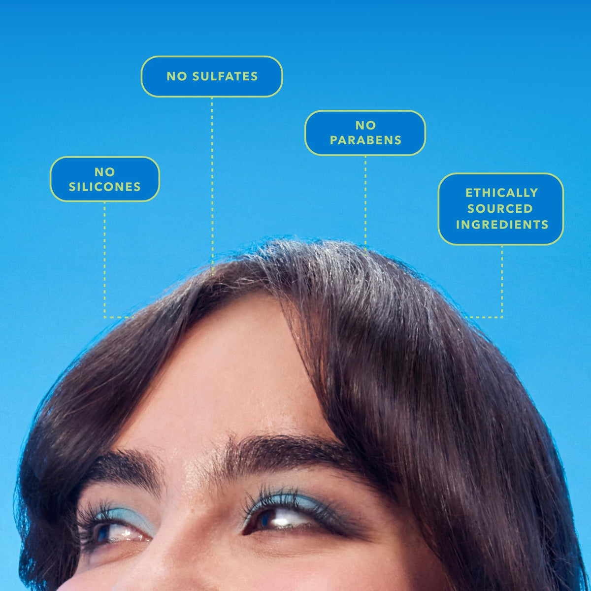 BEING INC dispenser releasing shampoo texture, showing easy pump control