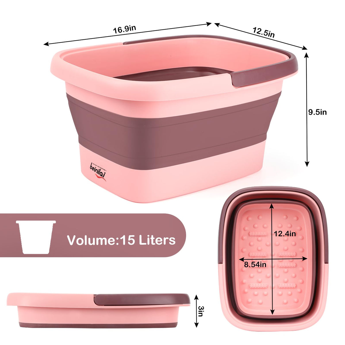 Beinilai basin handle and side details for easy carrying benefit