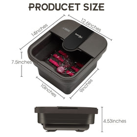 Beinilai lifestyle image of someone using the foot spa for at-home relaxation
