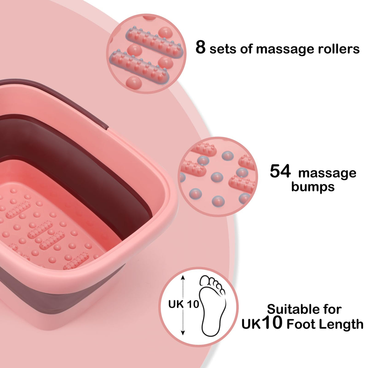 Beinilai close-up of massage bumps showing soothing stimulation benefit