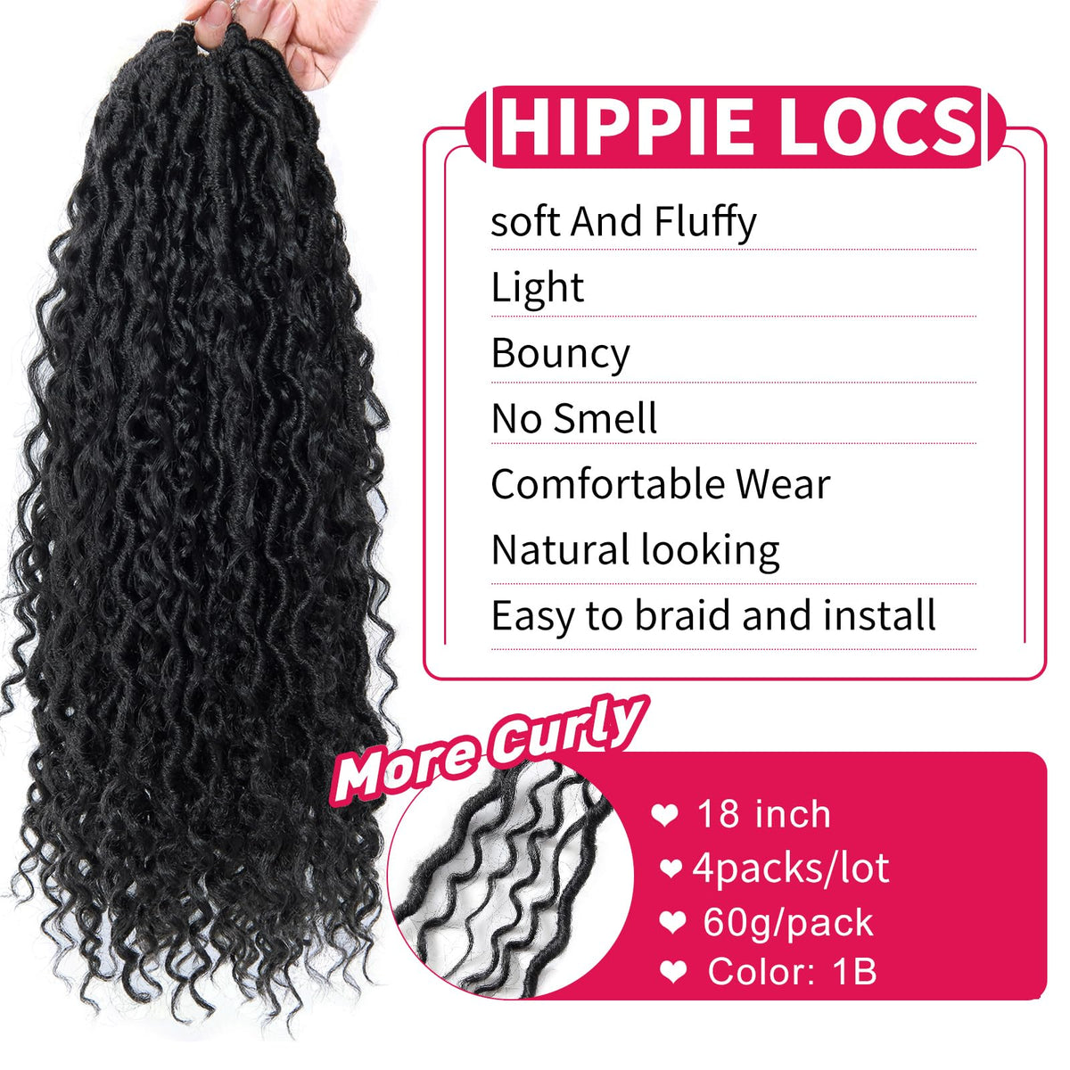 BEkjdiof close-up of curly ends texture highlighting natural-looking volume and curl definition