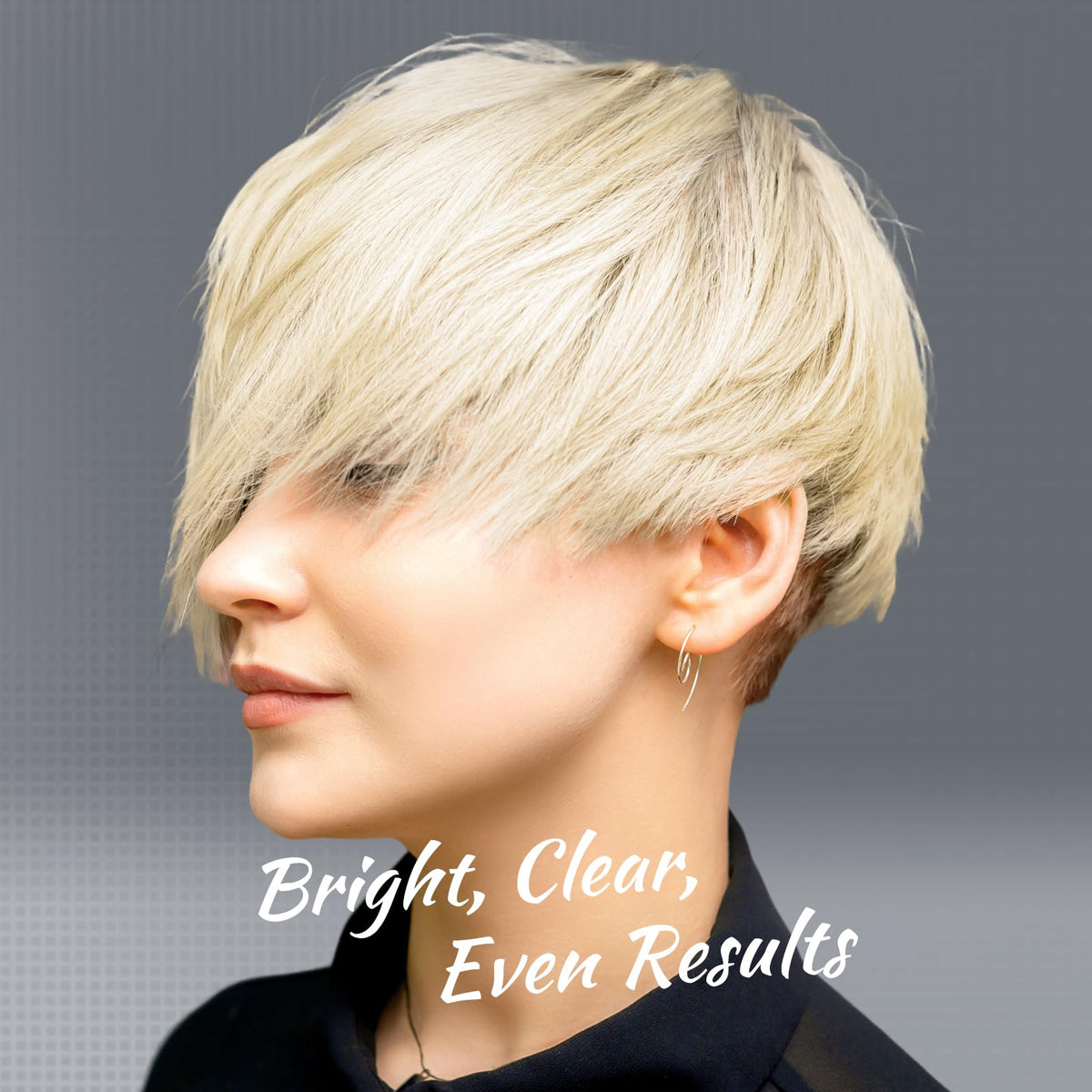 BELEZALIB brush applying bleach to hair demonstrating controlled coverage
