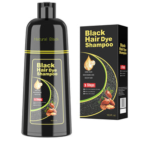 BELEZALIB front packaging showing black hair dye shampoo and benefits