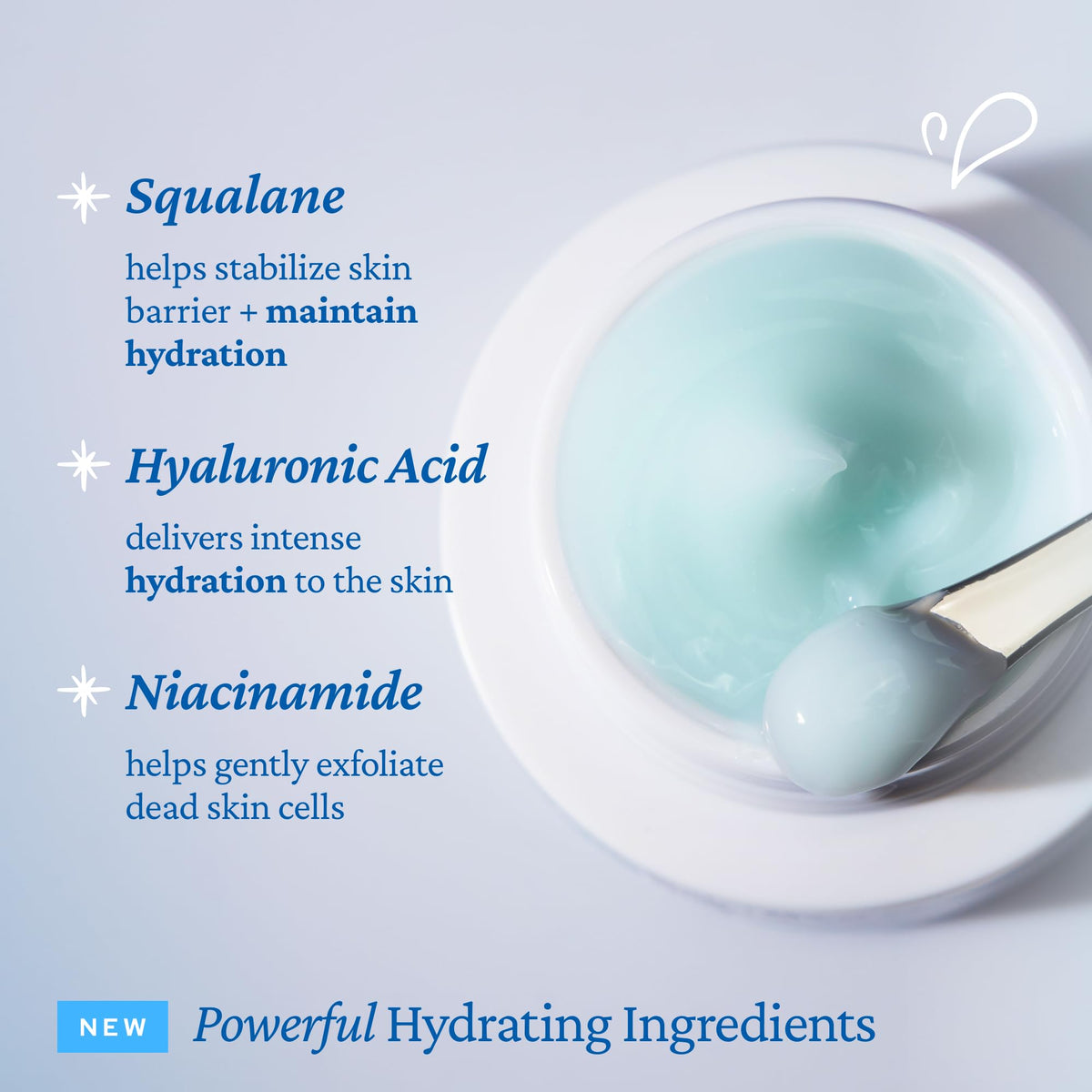 belif opened jar revealing gel cream consistency and freshness benefit