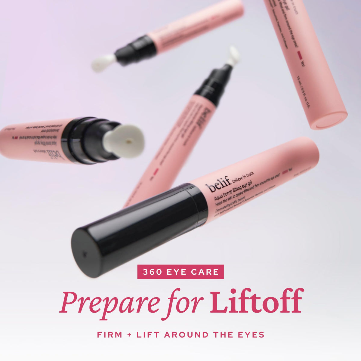 belif ceramic tip close-up providing cooling massage and absorption