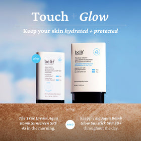 belif hyaluronic acid ingredient graphic highlighting deep layer hydration