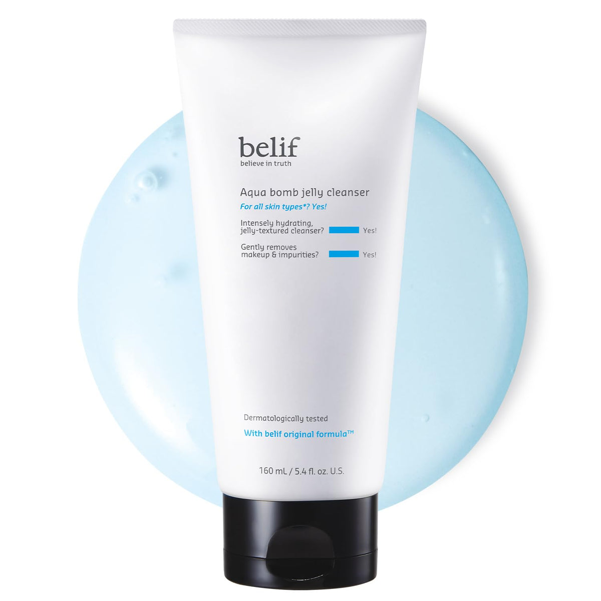 belif front packaging showing cleanser and clear branding for easy identification