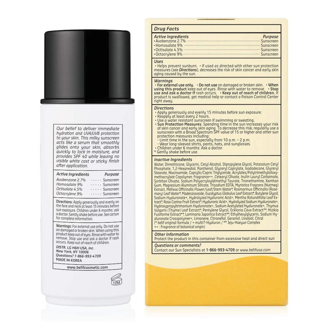belif model outdoors using sunscreen showing daily sun-protection comfort benefit
