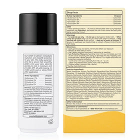 belif model outdoors using sunscreen showing daily sun-protection comfort benefit