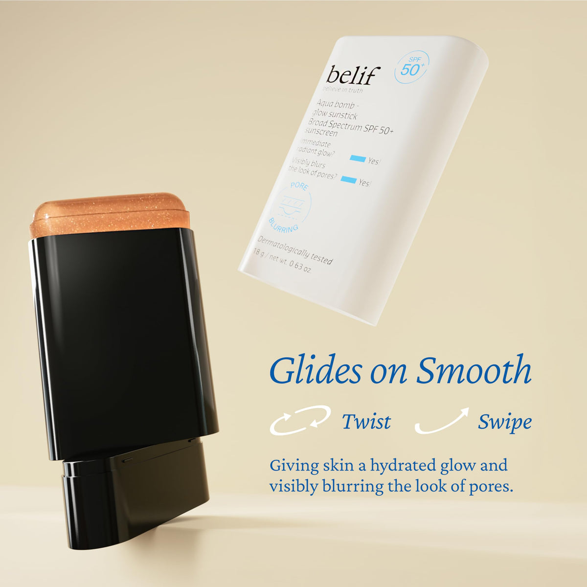belif packaging box front displaying product branding and SPF benefits