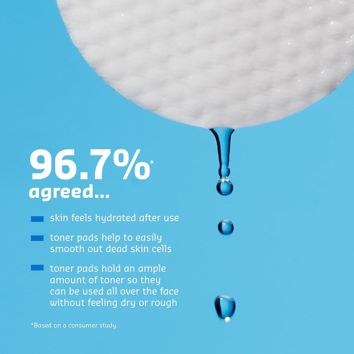 belif smooth pad side detail showing calming surface for hydration