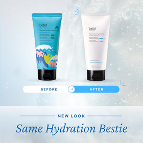belif recyclable packaging detail underscoring eco-friendly material and responsible design