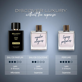 Bella Vita Luxury bottle in hand for scale to illustrate 100 ml everyday size