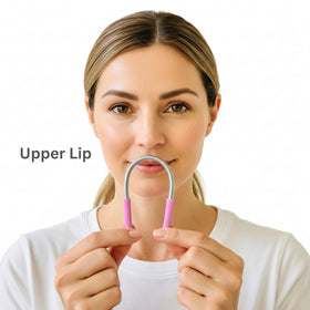 Bellabe used on chin area to lift stubble for clean, radiant look