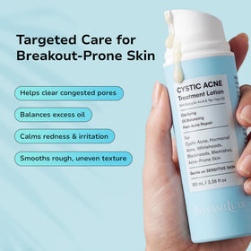 BellamiLuxx ingredient label highlighting salicylic acid and tea tree