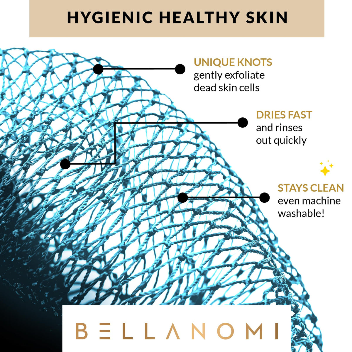 Bellanomi 45-inch scrubber stretched to show length and reach benefit