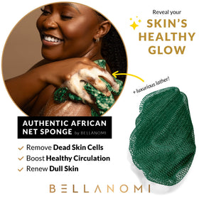 Bellanomi close-up of double-knotted mesh texture, gentle deep clean