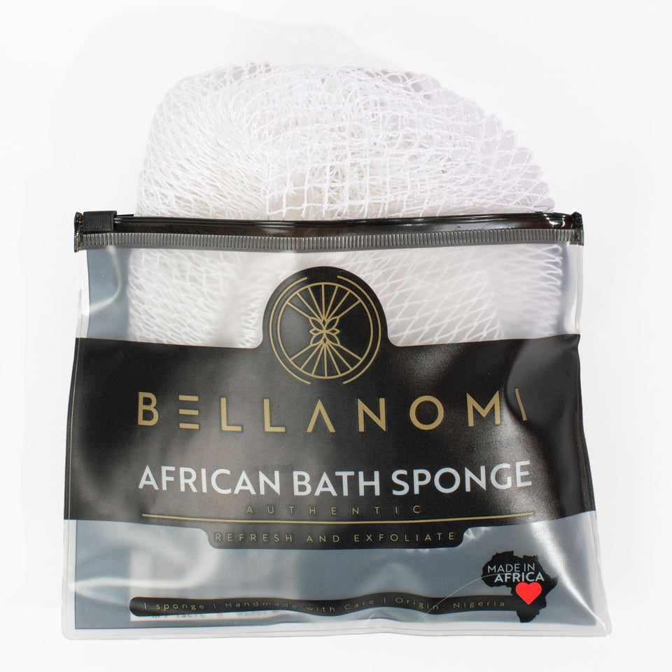 Bellanomi front view of white 45-inch back scrubber shows length and shape, easy reach