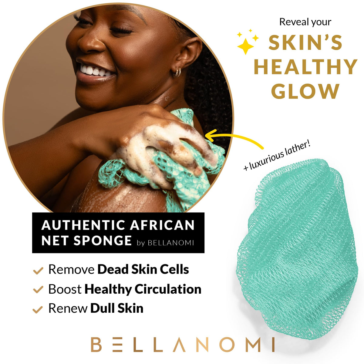 Bellanomi full 45-inch back scrubber displayed to show reach and coverage