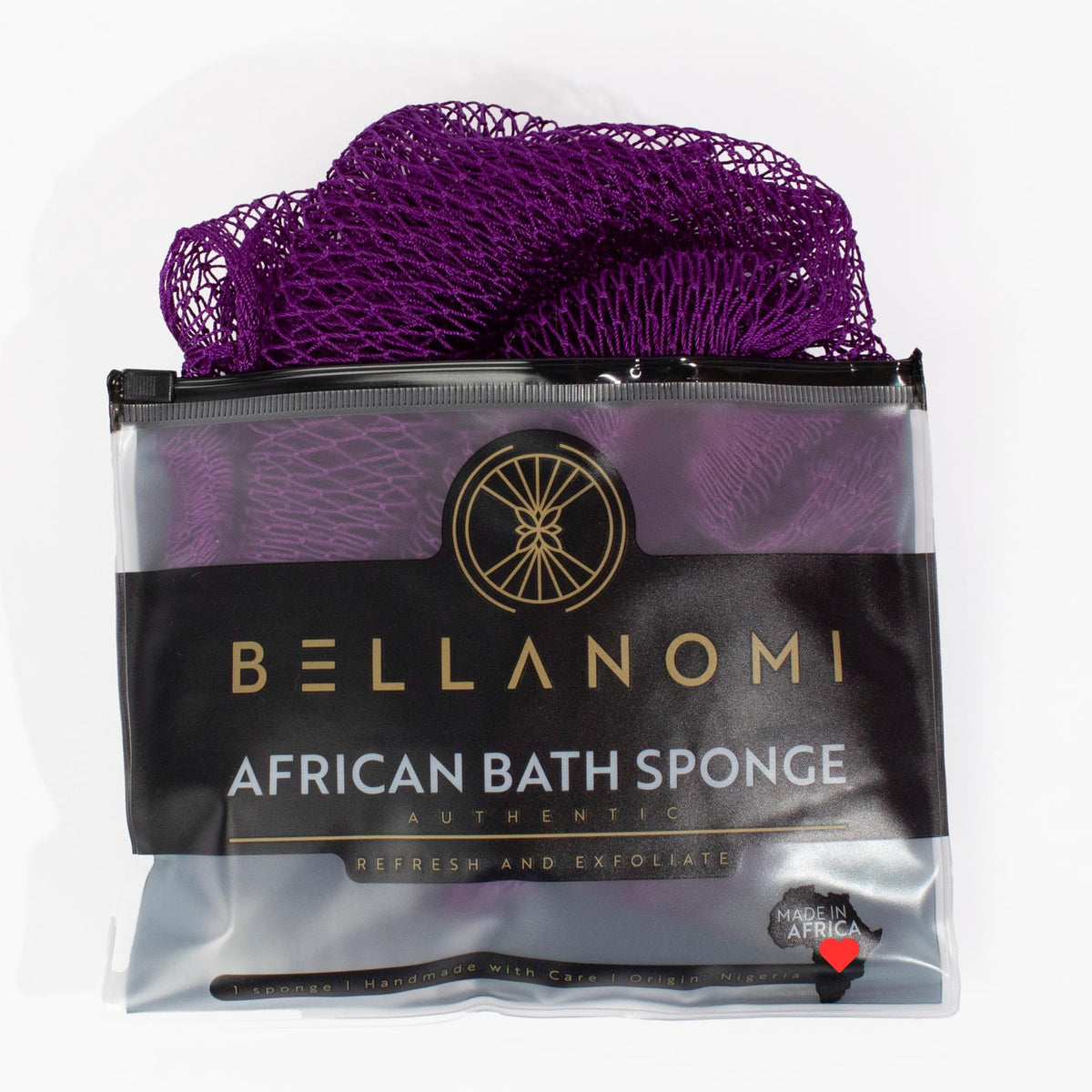 Bellanomi indigo front view showing design and length, highlights gentle exfoliation