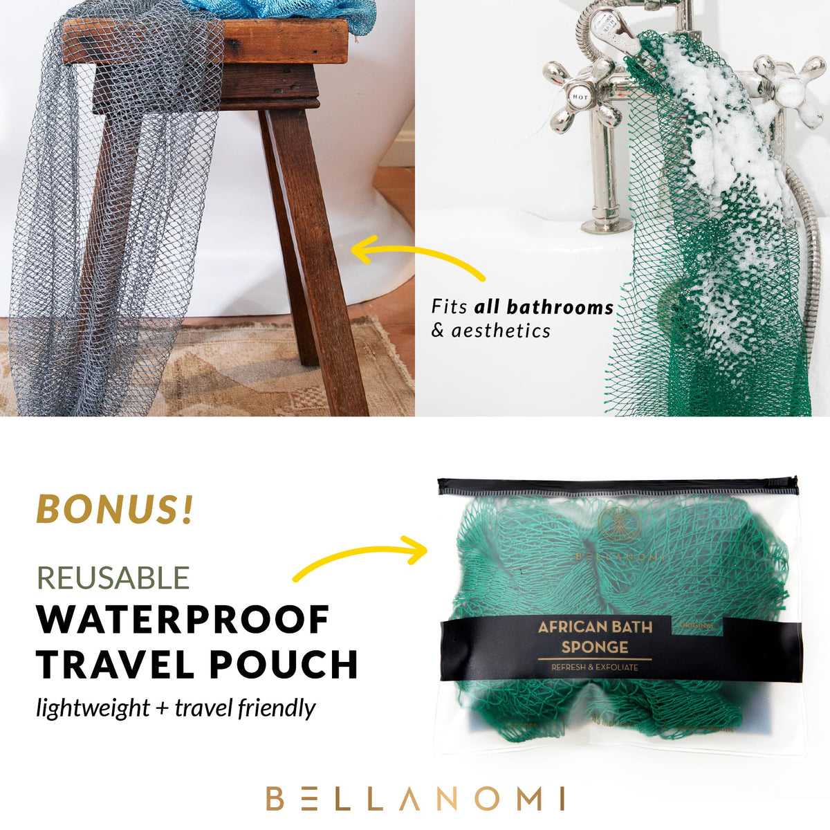 Bellanomi label and sourcing tag indicating authentic ethical origin