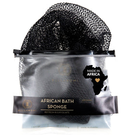 Bellanomi styled on bathroom shelf with soap showing authentic, ethically sourced aesthetic benefit