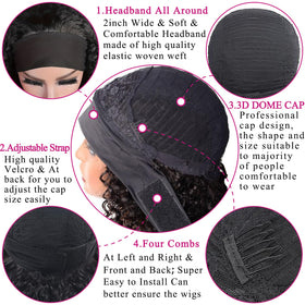 Bellarayine lifestyle image of woman wearing headband wig for quick polished look benefit