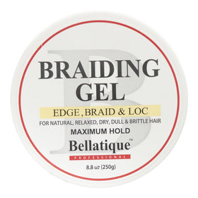 BELLATIQUE used to secure braids showing neat, defined parts