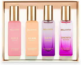 Bella Vita Luxury DATE bottle on vanity illustrating daily use and stylish storage