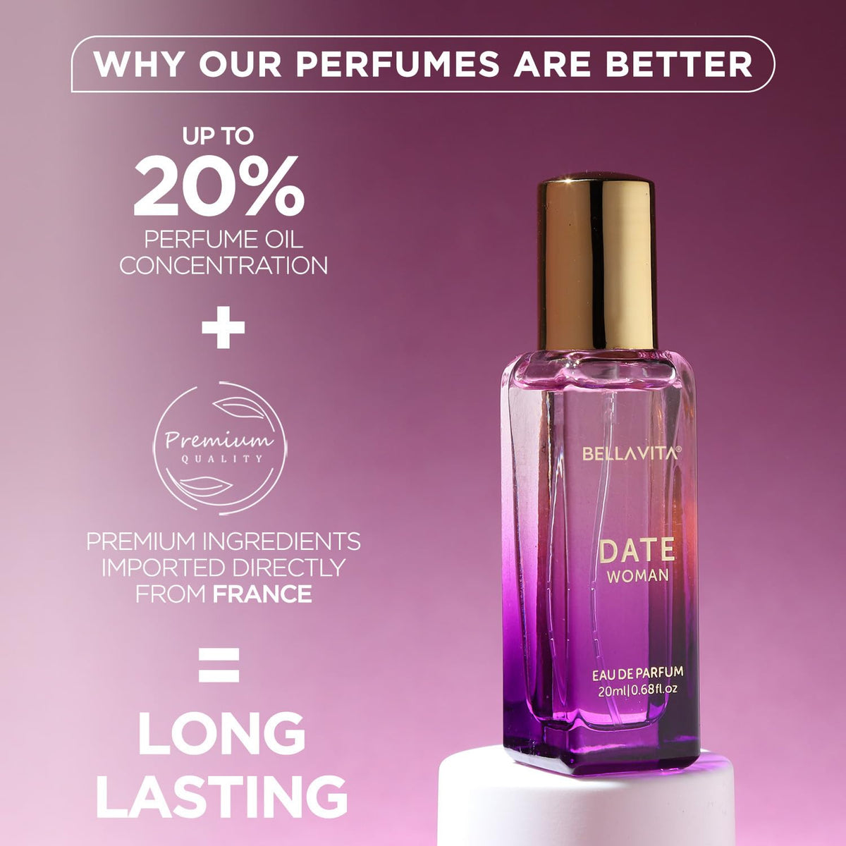 BellaVita Luxury DATE jasmine blooms representing the fragrance heart