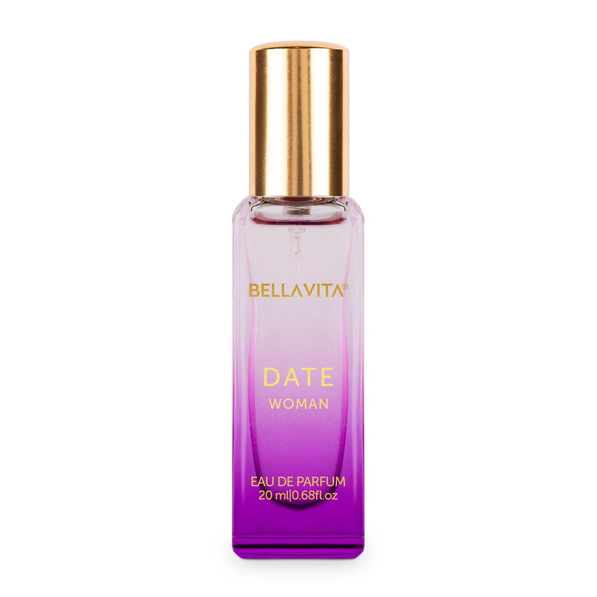 BellaVita Luxury DATE front bottle showing elegant packaging and brand appeal