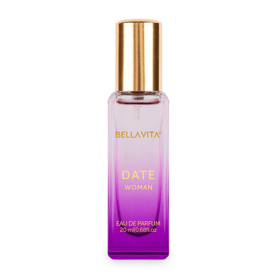 BellaVita Luxury DATE front bottle showing elegant packaging and brand appeal