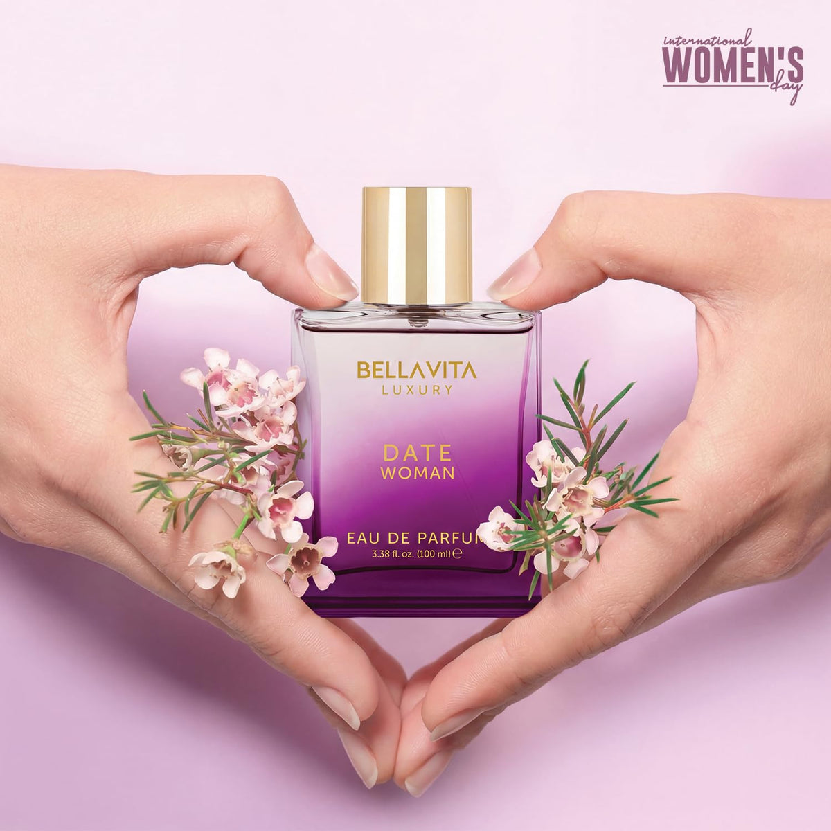 Bella Vita Luxury side label detail highlighting perfume name and volume