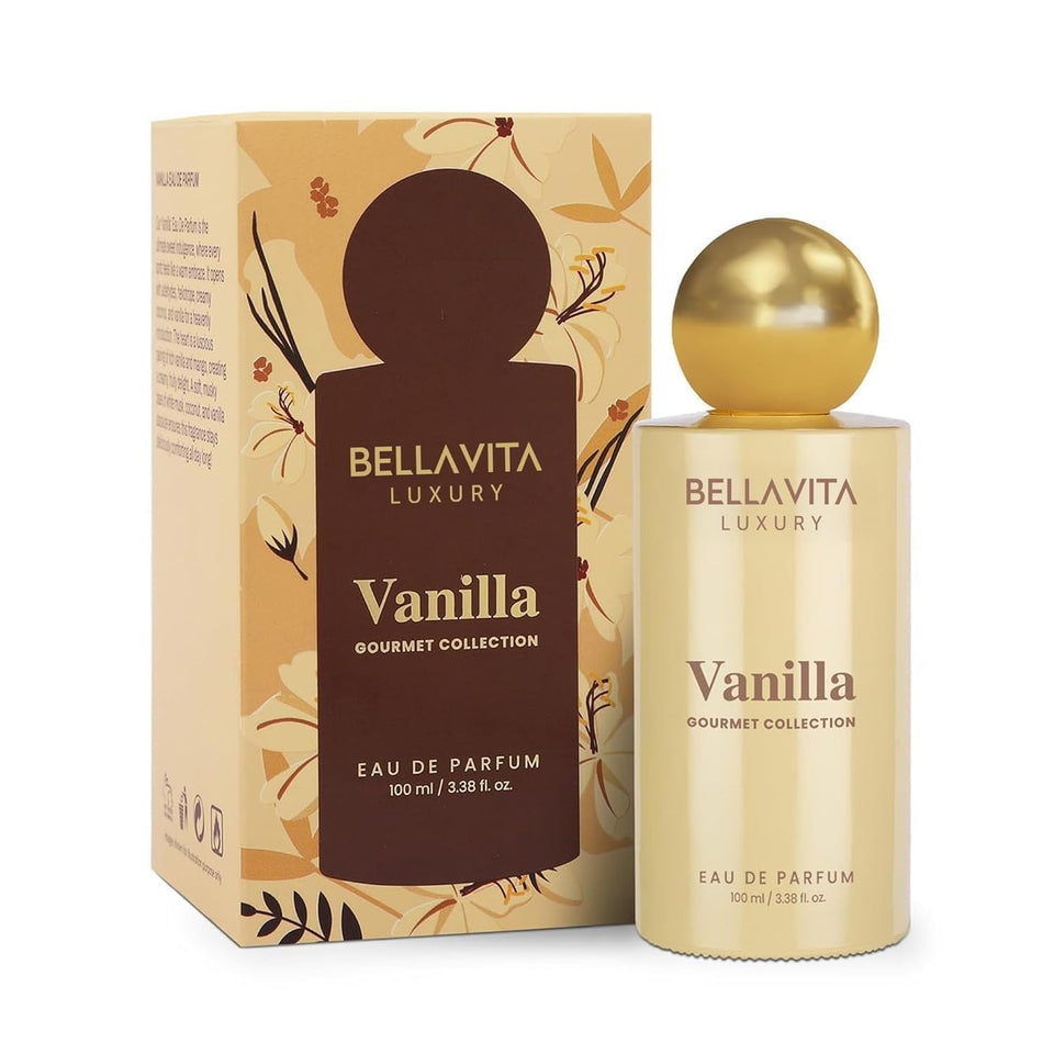 Bellavita bottle front view showing elegant packaging and premium appeal