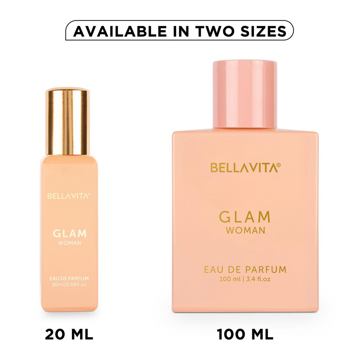 Bellavita GLAM in evening clutch setting suggesting sophisticated scent for nights out