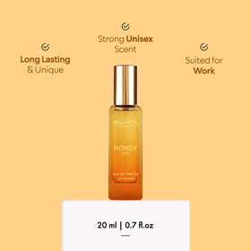 BellaVita honey drip texture emphasizing sweet gourmand accord